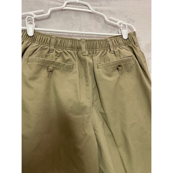 George 34x32 Taupe Khakis Comfort Stretch Waist Men Casual Pant - Picture 3 of 9